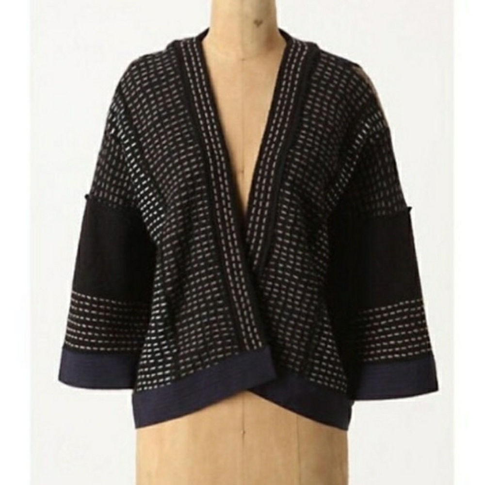 Moth stitched kimono cardigan.